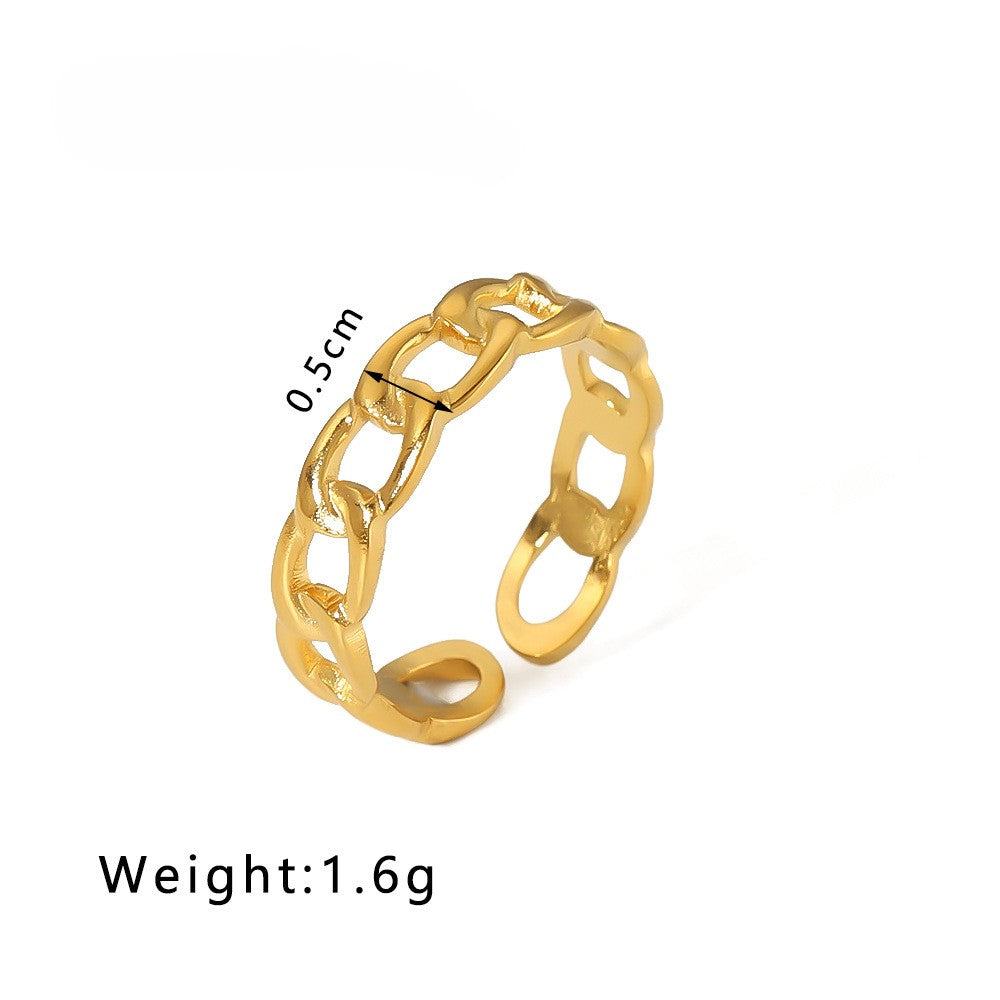 stainless steel chain ring with measurements