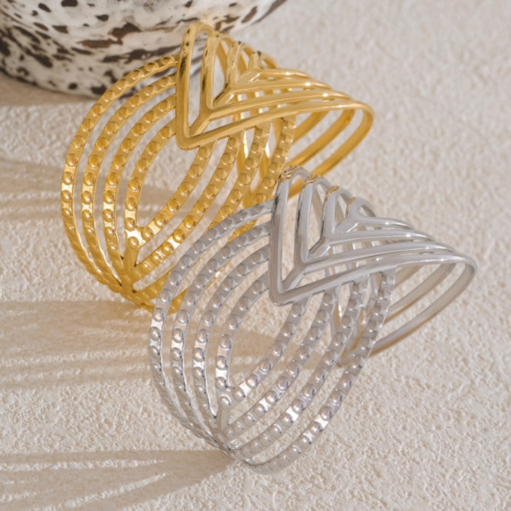 two statement bangles