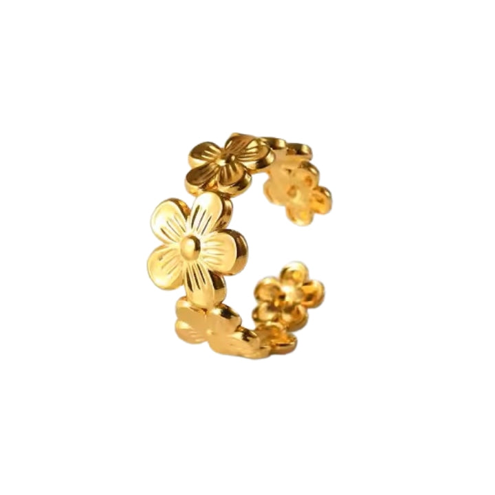 Daisy Ring - 18K Gold Stainless Steel