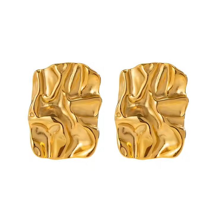 Forma Earrings - 18K Gold Stainless Steel
