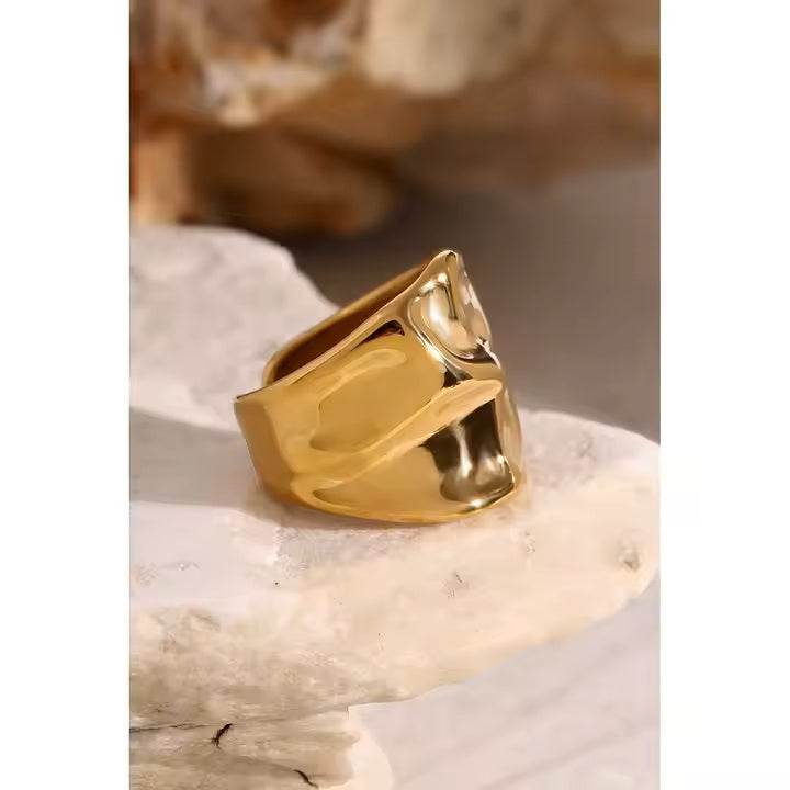 Heavy Shine Ring - 18K Gold Stainless Steel