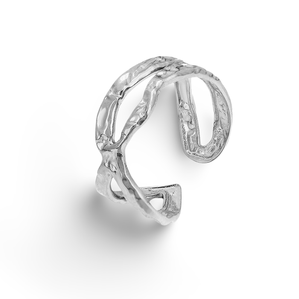 minimalist silver ring