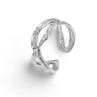 minimalist silver ring