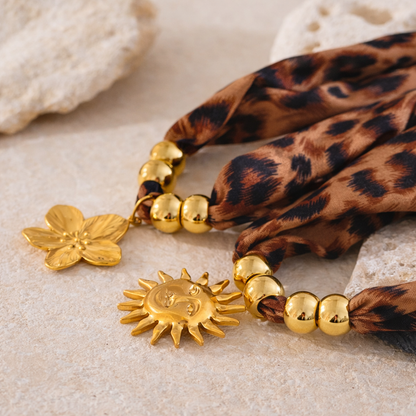 Savanna Soleil Necklace - 18k Gold Stainless Steel