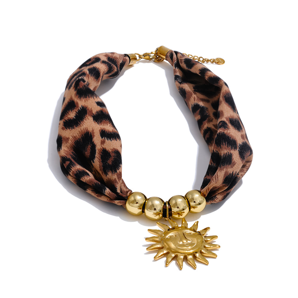 Savanna Soleil Necklace - 18k Gold Stainless Steel