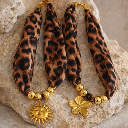 Savanna Soleil Necklace - 18k Gold Stainless Steel