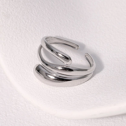affordable silver ring on white background